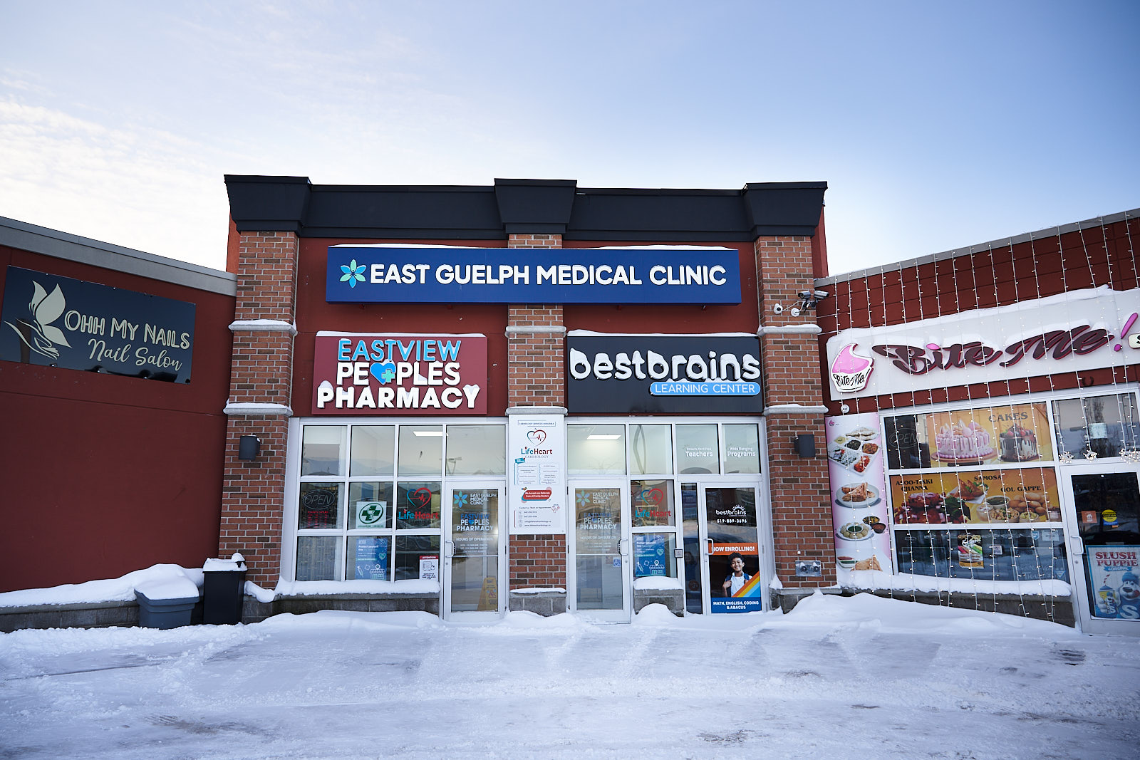 Exterior of East Guelph Medical Clinic at 320 Eastview Road, Guelph